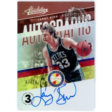 Larry Bird 2018-19 Panini Absolute Memorabilia 10th Anniversary Auto Card 07/10