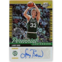 Larry Bird 2020-21 Panini Contenders Optic Perennial Gold Autograph Card #PCO-LBI 10/10