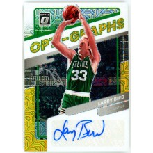 Larry Bird 2021-22 Panini Donruss Optic Opt-Graphs Prizm Auto Card #OG-LBD 6/8