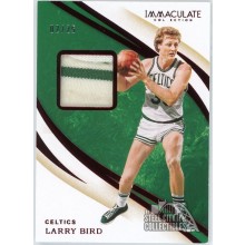 Larry Bird 2019-20 Panini Immaculate Collection Red Patch Card SW-LBR 02/25