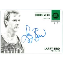 Larry Bird 2017-18 Panini Encased Endorsements Autograph Card #E-LBD 4/5