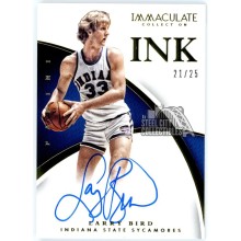Larry Bird 2015 Panini Immaculate Collection Ink Autograph Card #63 21/25