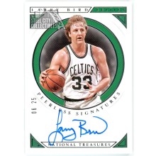 Larry Bird 2018-19 Panini National Treasures Peerless Auto Card #PS-LBD 06/25