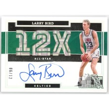 Larry Bird 2021-22 Panini Impeccable 12x All Star Autograph Card #IS-LBD 06/12