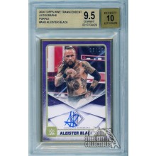 Aleister Black 2020 Topps Transcendent WWE Purple Auto Card #A-AB 03/10 BGS 9.5