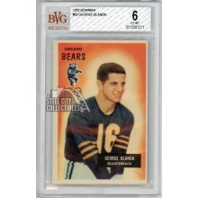 George Blanda 1955 Bowman Football Card #62 BVG 6
