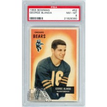 George Blanda 1955 Bowman Card #62 PSA 8 NM-MT
