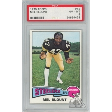 Mel Blount 1975 Topps Football Rookie Card #12 PSA 8 NM-MT