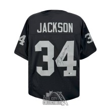 Bo Jackson Autographed Oakland Custom Black Football Jersey - BAS