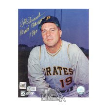Bob Friend Autographed Pittsburgh 8x10 Baseball Photo - BAS (World Champs 1960)