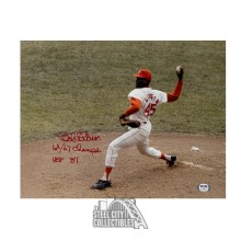 Bob Gibson Autographed St. Louis W/ 2 Inscriptions Red Ink 11x14 Photo - PSA/DNA AJ35574