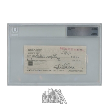 Bob Gibson Autographed Check - BAS 10