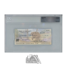 Bob Gibson Autographed Check - BAS