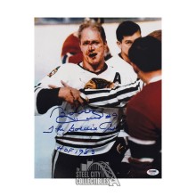 Bobby Hull 2 INSC Autographed Chicago Blackhawks 11x14 Hockey Photo - PSA/DNA