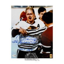 Bobby Hull 2 INSC Autographed Chicago Blackhawks 11x14 Hockey Photo - JSA