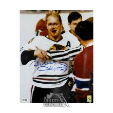 Bobby Hull Autographed Chicago Blackhawks 11x14 Hockey Photo - JSA