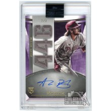 Alec Bohm 2021 Topps Luminaries Home Run Kings Purple Rookie Autograph Card #HRK-ABO 2/3
