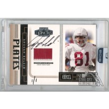 Anquan Boldin 2004 Donruss Playoff Honors Plates Patch Autograph Card #PP-1 1/1