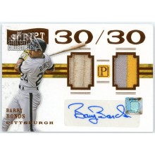 Barry Bonds 2016 Panini Pantheon Script 30/30 Relic Autograph Card #30/30-BB 5/5
