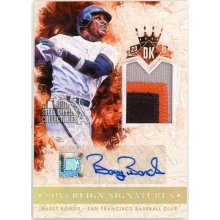 Barry Bonds 2015 Panini Diamond Kings Game-Used Patch Autograph Card #1 10/10