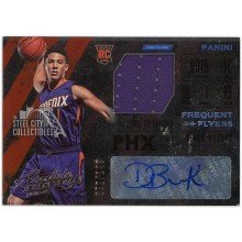 Devin Booker 2015-16 Panini Absolute Frequent Flyers Rookie Jersey Autograph Card #FJA-DB 72/149