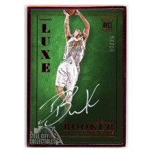 Devin Booker 2015-16 Panini Luxe Framed Ruby Autograph Rookie Card #LX-DBK 06/25