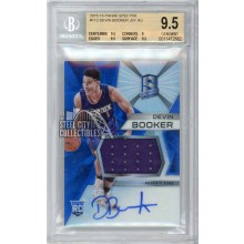 Devin Booker 2015-16 Panini Spectra Rookie Jersey Autograph Card #112 BGS 9.5