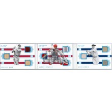 Johnny Mize Albert Pujols Lou Gehrig 2019 Panini National Treasures Triple Legends Relic Booklet Card #TLB-MPG 1/1