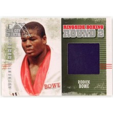 Riddick Bowe 2011 ITG Ringside Boxing Silver Trunks Card #AM-51 (Blue)
