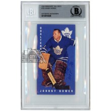 Johnny Bower 1994-95 Parkhurst Tall Boys HOF 76 Autograph Card #129 BAS