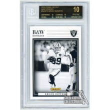 Brock Bowers 2024 Panini Instant B&W Rookies BGS 10 Pristine Black Label