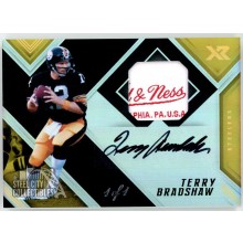 Terry Bradshaw 2017 Panini XR Tag Patch Autograph Card #AS-TB 1/1