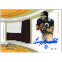 Terry Bradshaw 2018 Panini Immaculate Patch Autograph Card #PP-TB 8/10
