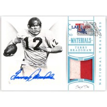 Terry Bradshaw 2015 Panini National Treasures Patch Autograph Card #22 1/1