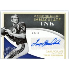 Terry Bradshaw 2022 Panini Immaculate Collegiate Ink Autograph Card #IN-TBR 4/10