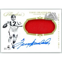 Terry Bradshaw 2019 Panini Flawless Collegiate Star Swatch Patch Auto Card 06/10