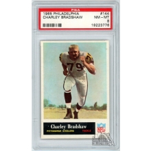 Charley Bradshaw 1965 Philadelphia Football Card #144 PSA 8 NM-MT