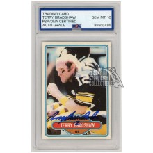 Terry Bradshaw 1980 Topps Autograph Card #200 PSA/DNA 10