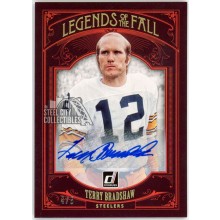 Terry Bradshaw 2020 Panini Donruss Legends of the Fall Autograph Card #LF-TEB 4/5