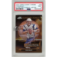 Tom Brady 2024 Topps Cosmic Chrome Planetary Pursuit Jupiter Card #PPJ-TB PSA 9