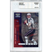 Tom Brady 2000 Playoff Momentum Rookie Card #180 132/750 BGS Authentic Altered