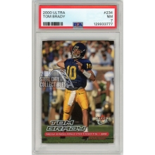 Tom Brady 2000 Fleer Ultra Rookie Card #234 PSA 7