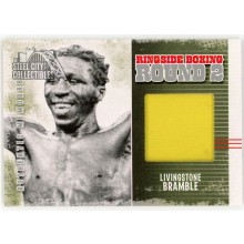 Livingstone Bramble 2011 ITG Ringside Boxing Silver Trunks Card #AM-53 (Yellow)