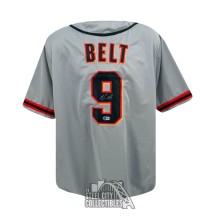 Brandon Belt Autographed San Francisco Custom Gray Baseball Jersey - BAS