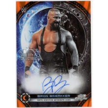 Bron Breakker 2026 Topps Cosmic Chrome Equinox Orange Autograph Card #EA-BRB 16/25