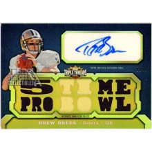 Drew Brees 2011 Topps Triple Threads Game-Used Patch Auto #TTAR-15 4/9