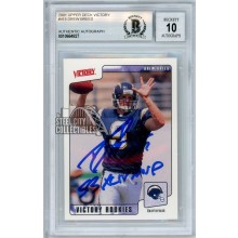 Drew Brees 2001 Upper Deck Victory "SB XLIV MVP" Autograph Rookie Card #415 BAS 10
