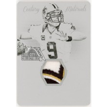 Drew Brees 2013 Panini National Treasures Century Materials Logo Patch Printing Plate Card #75 1/1