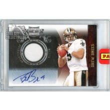 Drew Brees 2010 Panini Plates & Patches Jersey Autograph Card #60 4/5