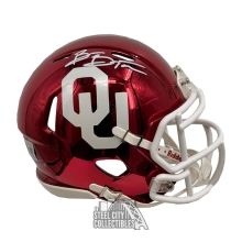 Brian Bosworth Autographed Oklahoma Sooners Chrome Mini Football Helmet - BAS